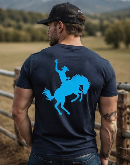 Bucking Bronco Graphic Tee- Multiple Colors Available
