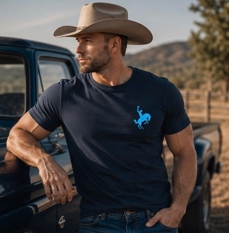 Bucking Bronco Graphic Tee- Multiple Colors Available