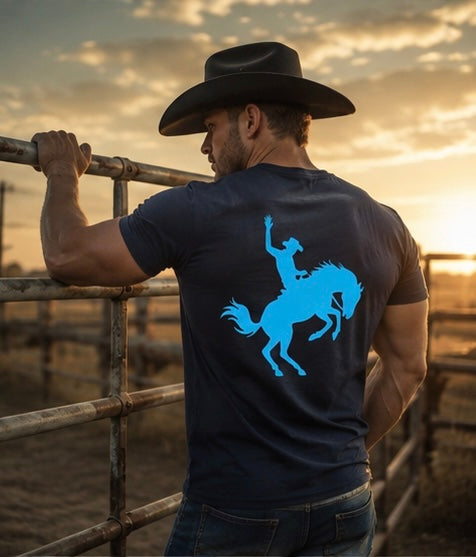 Bucking Bronco Graphic Tee- Multiple Colors Available