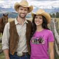 Beautiful Crazy Western Graphic Tee