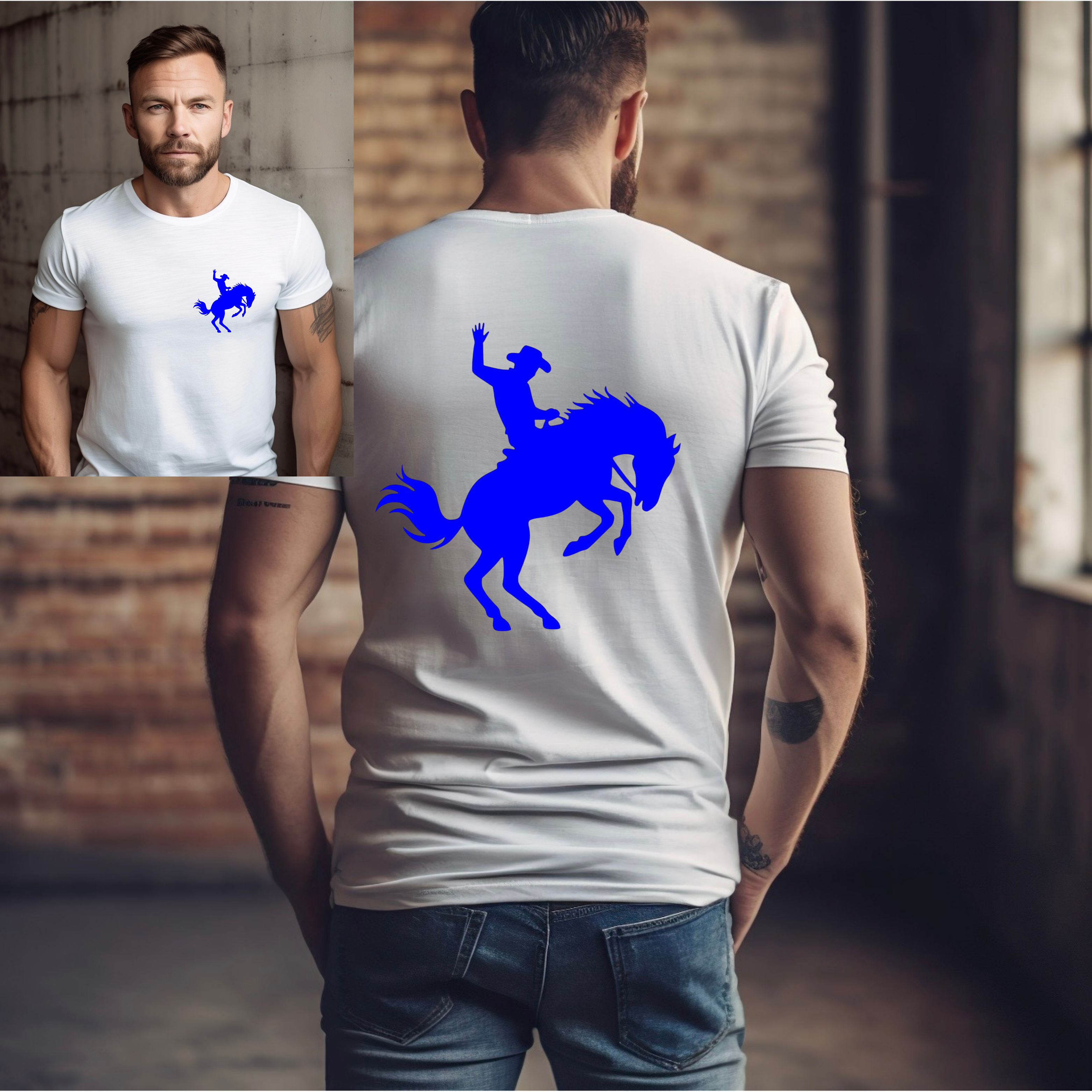 Bucking Bronco Graphic Tee- Multiple Colors Available