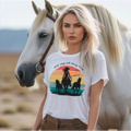 Sweet, Sassy & Always Classy Cowgirl Sunset Graphic Tee